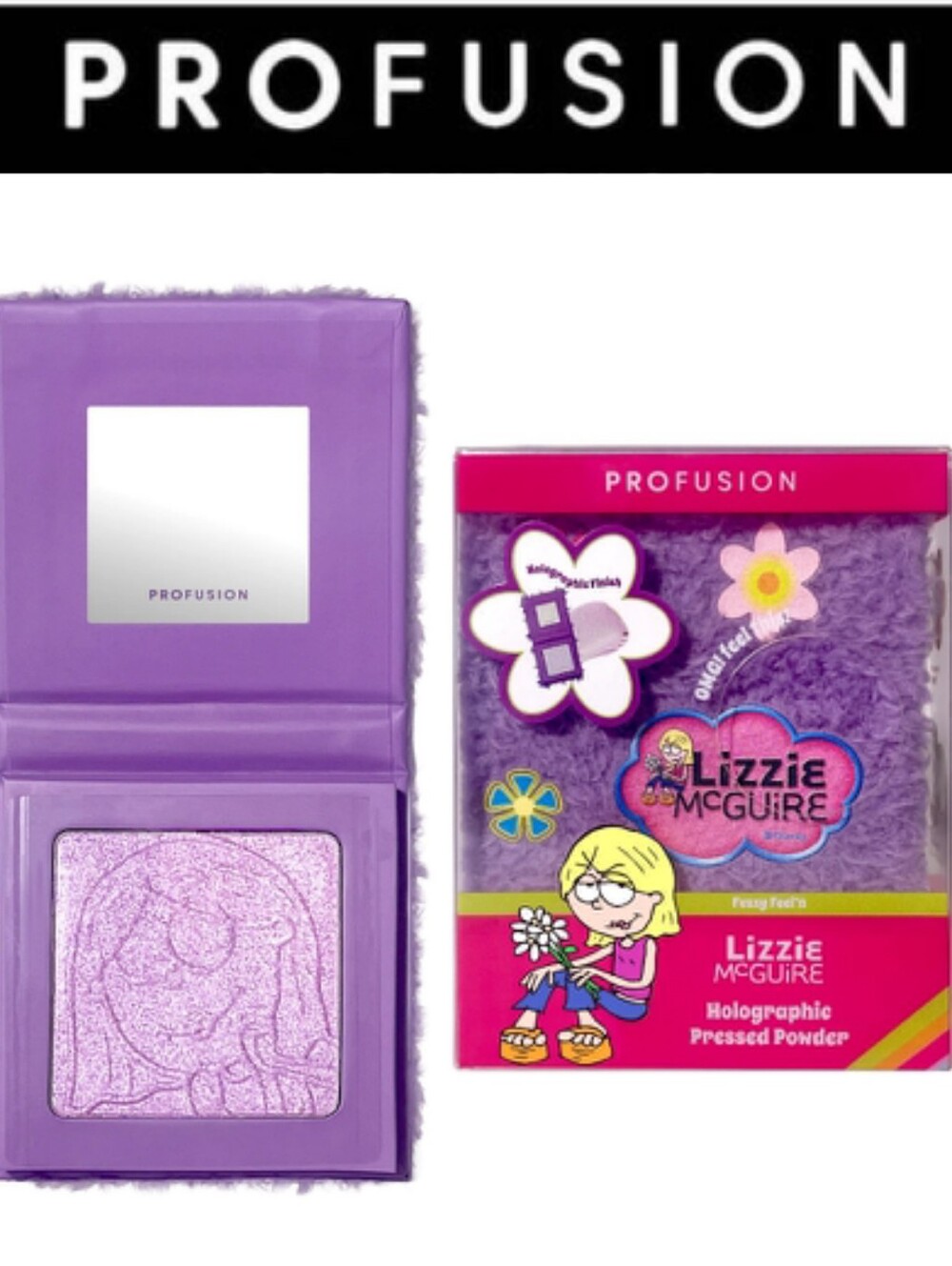 Profusion Cosmetics X  Lizzie McGuire Holographic Pressed Powder